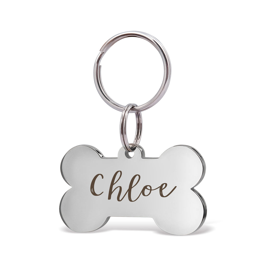 Dog Bone Pet ID Dog Tag