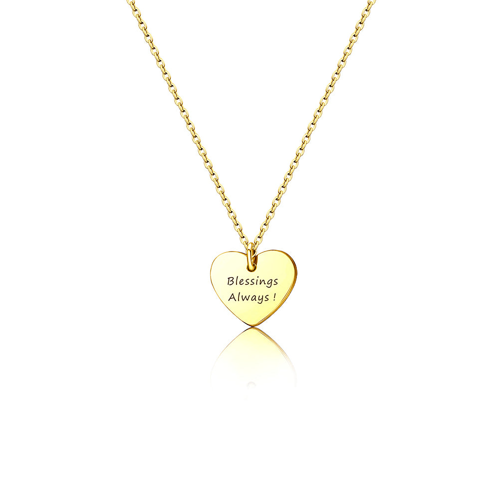 Personalized Heart Necklace