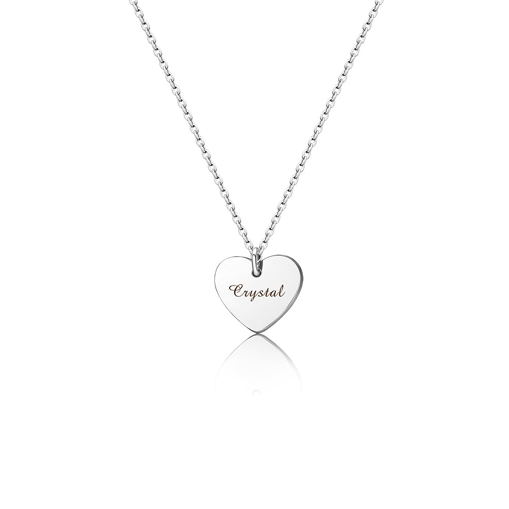 Personalized Heart Necklace
