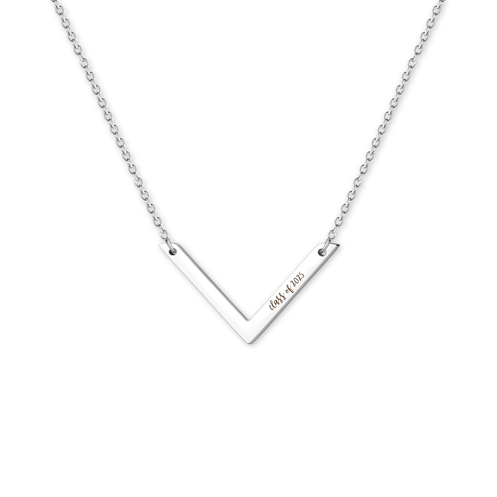 Custom Class of 2025 V Bar Necklace