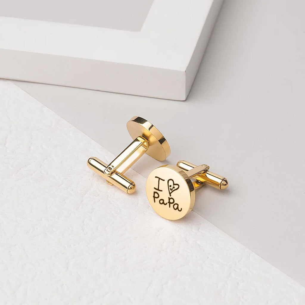 Personalized Handwriting & Drawing Cuff Links