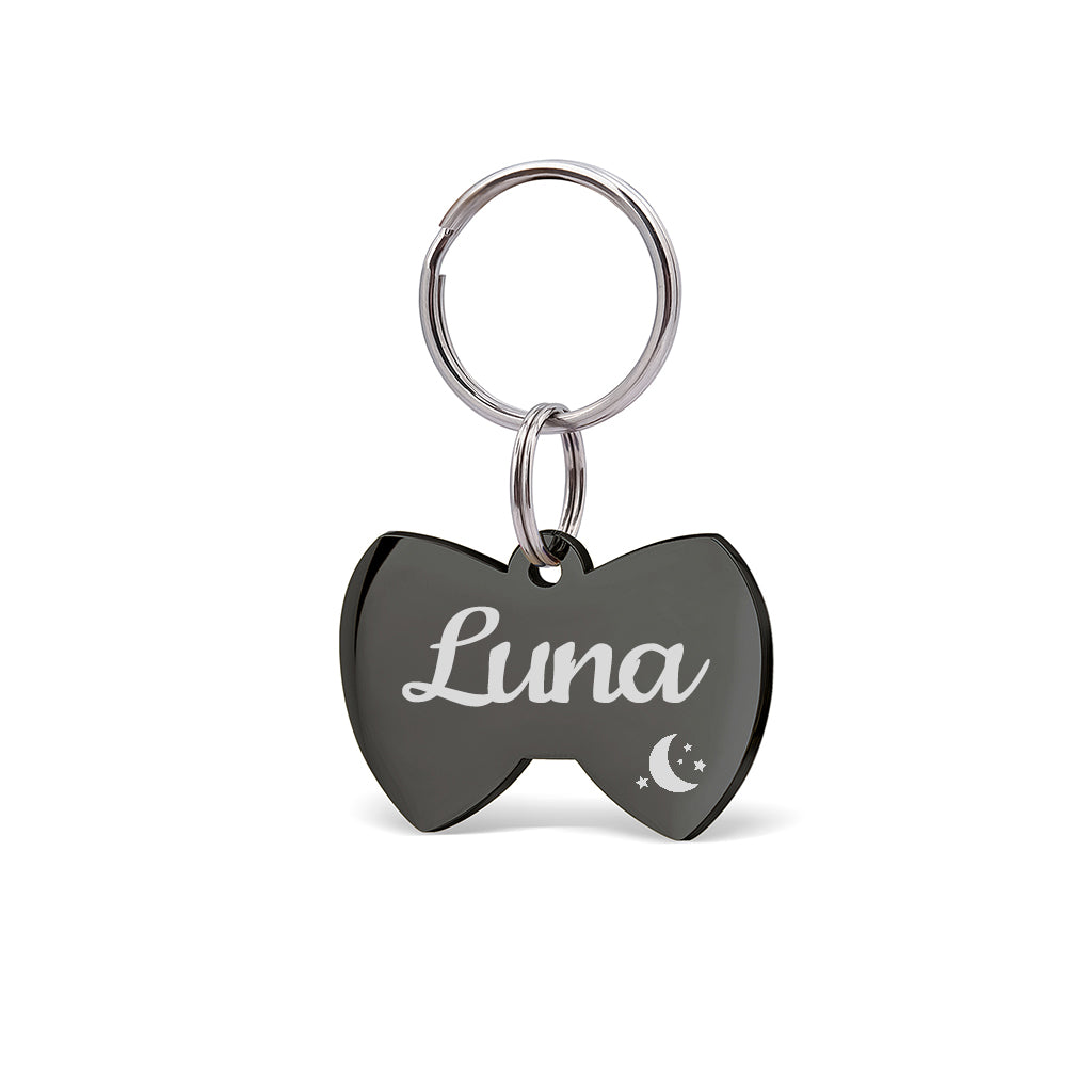 Custom Bow Tie Shaped Pet ID Dog Tag