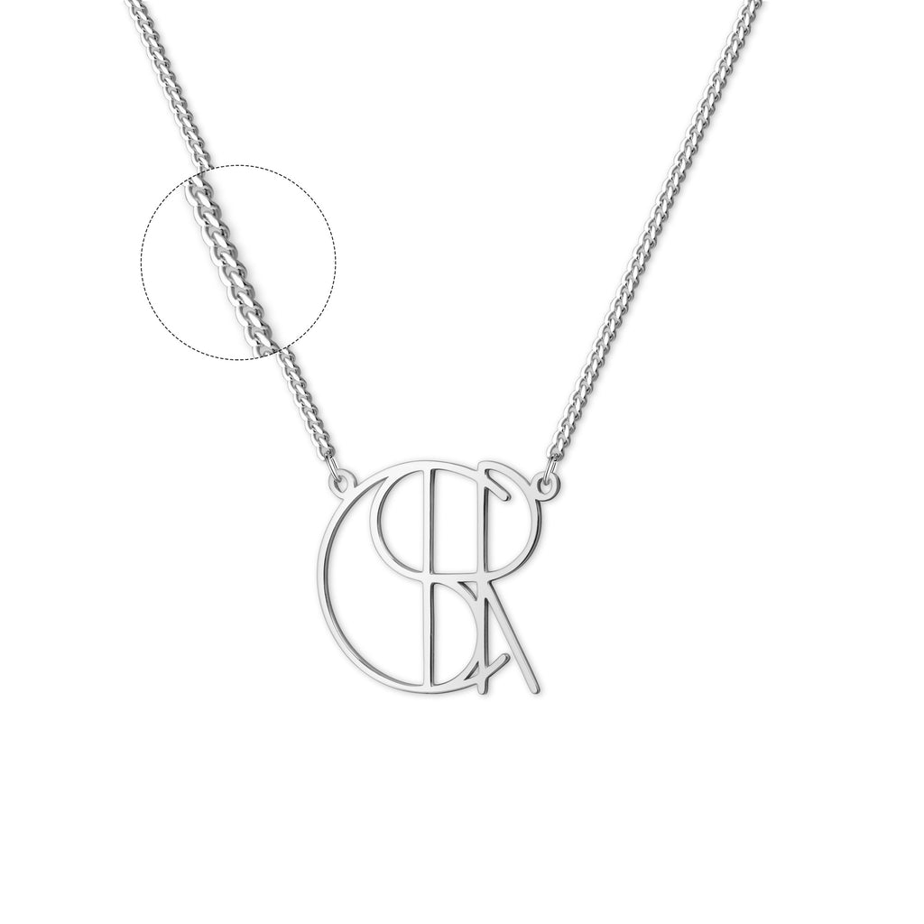 Unique Design Name Logo Necklace