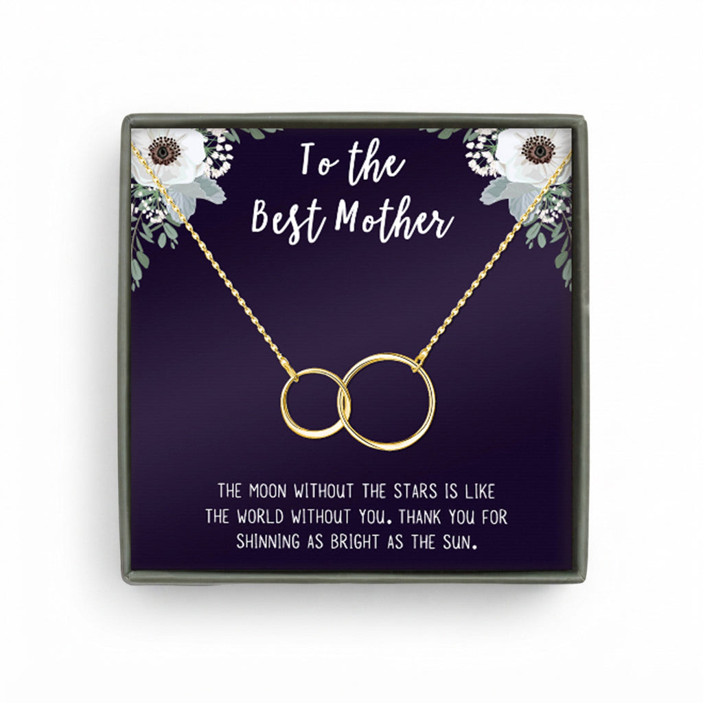 "To the Best Mother" Card and Infinity Necklace