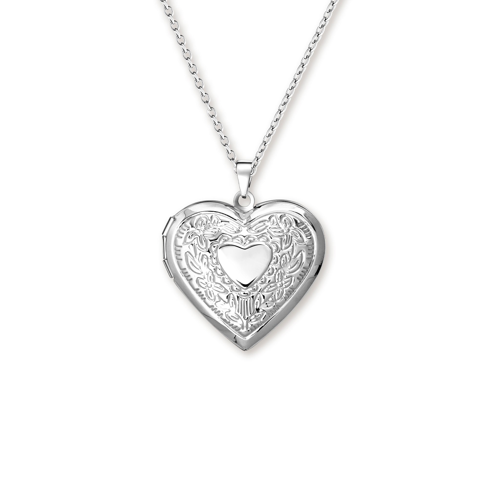 Raise Heart Photo Heart Locket Necklace