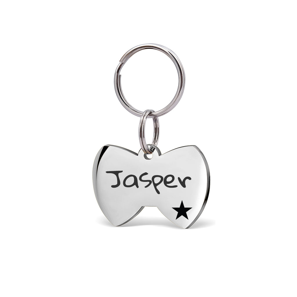 Custom Bow Tie Shaped Pet ID Dog Tag