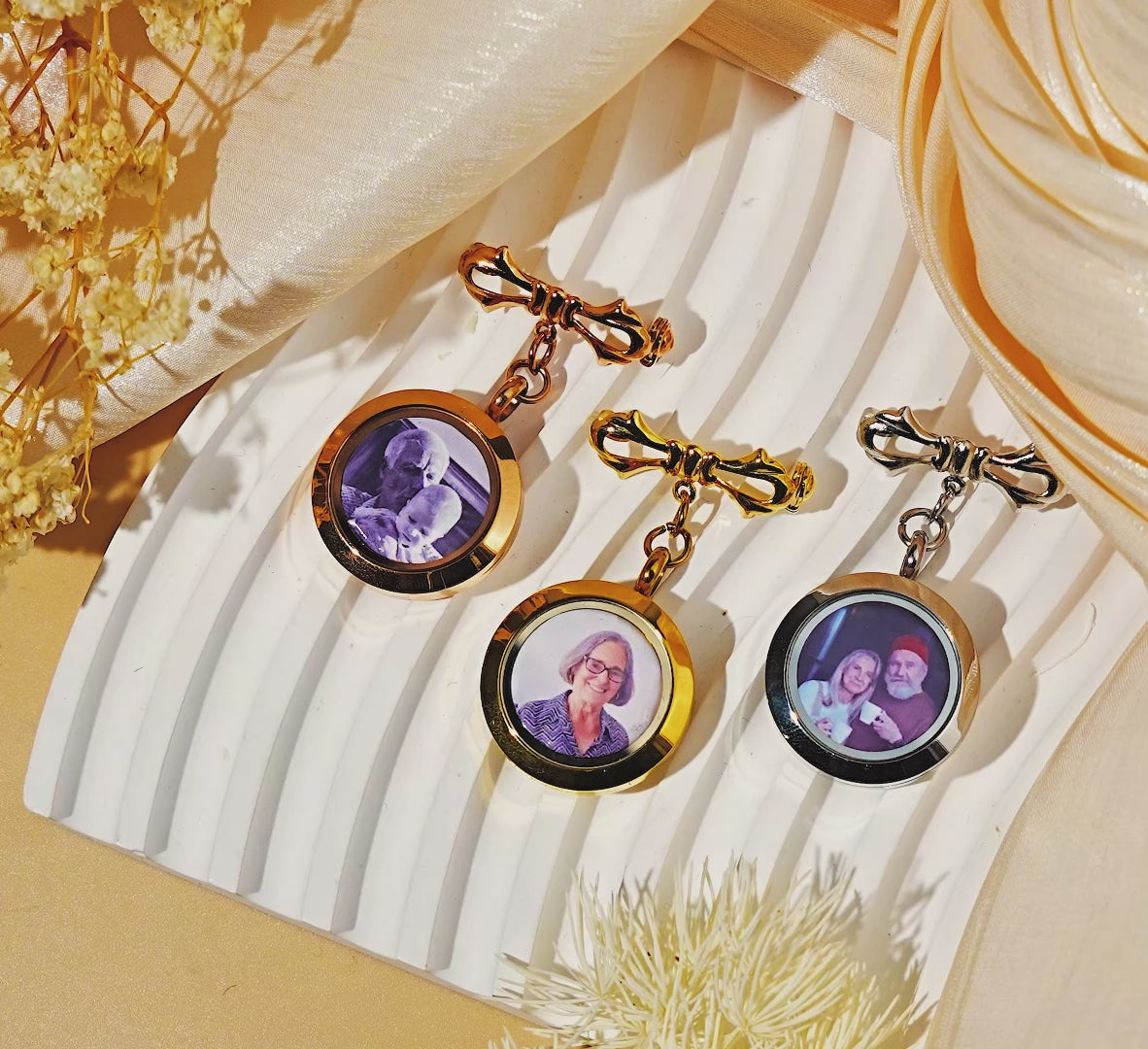 Graduation Lapel Photo Locket Pin