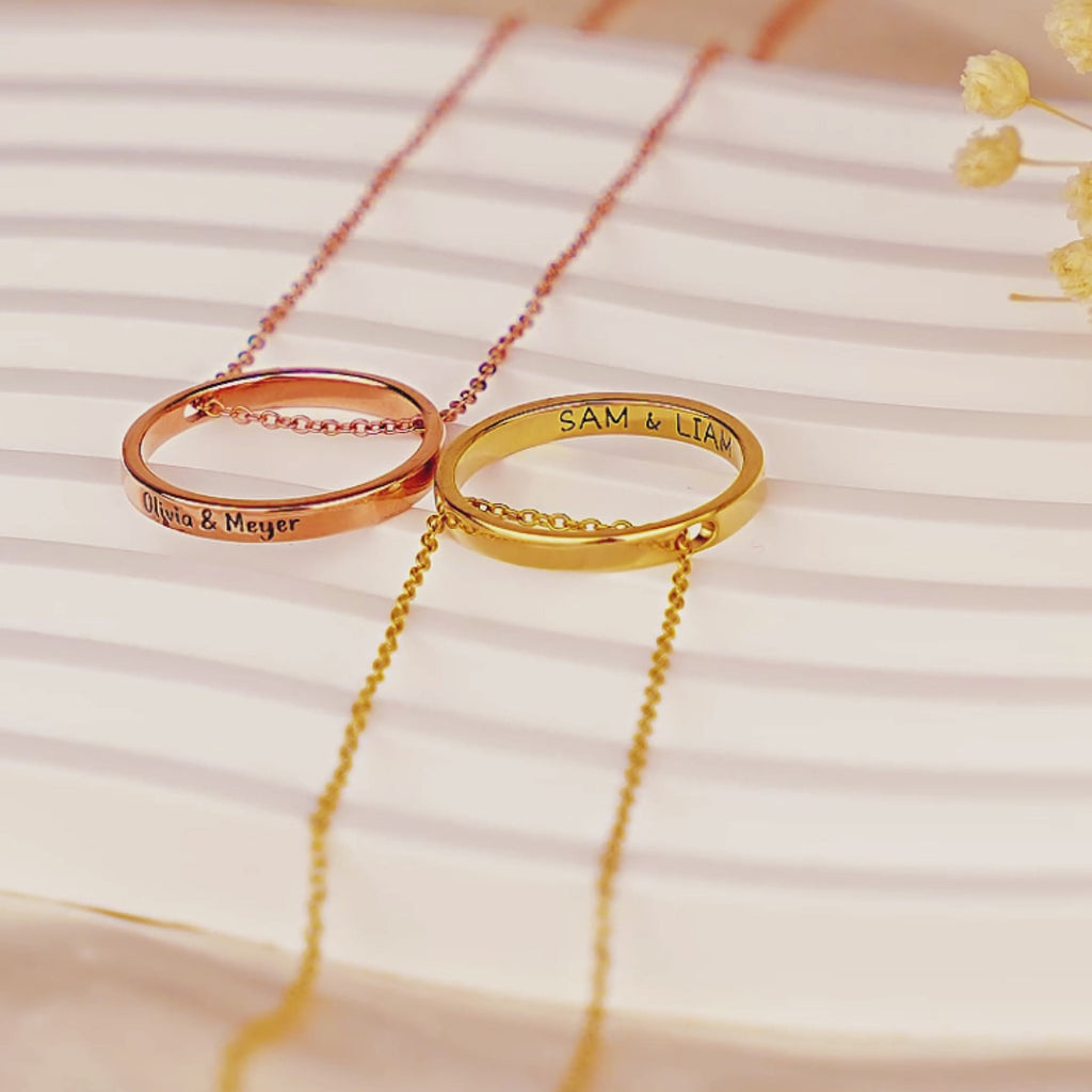 Personalized Ring Necklace