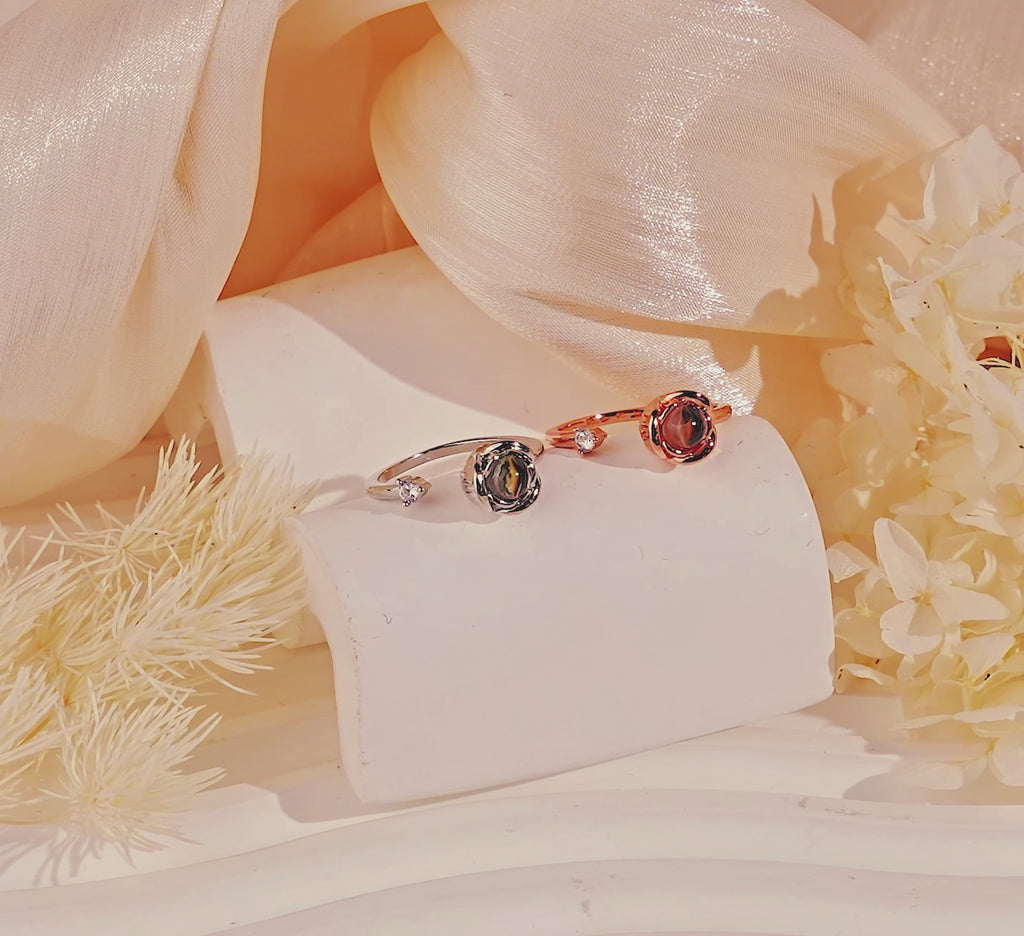 Paw Print Photo Photo Projection Ring