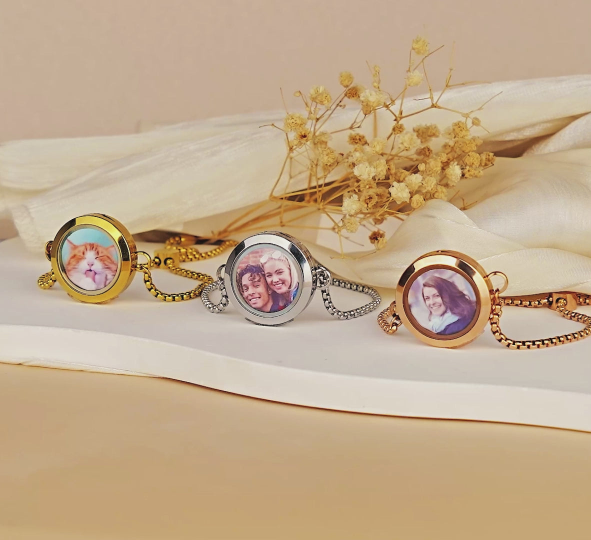 Photo Locket Pet Memorial Bracelet – Anavia Jewelry & Gift