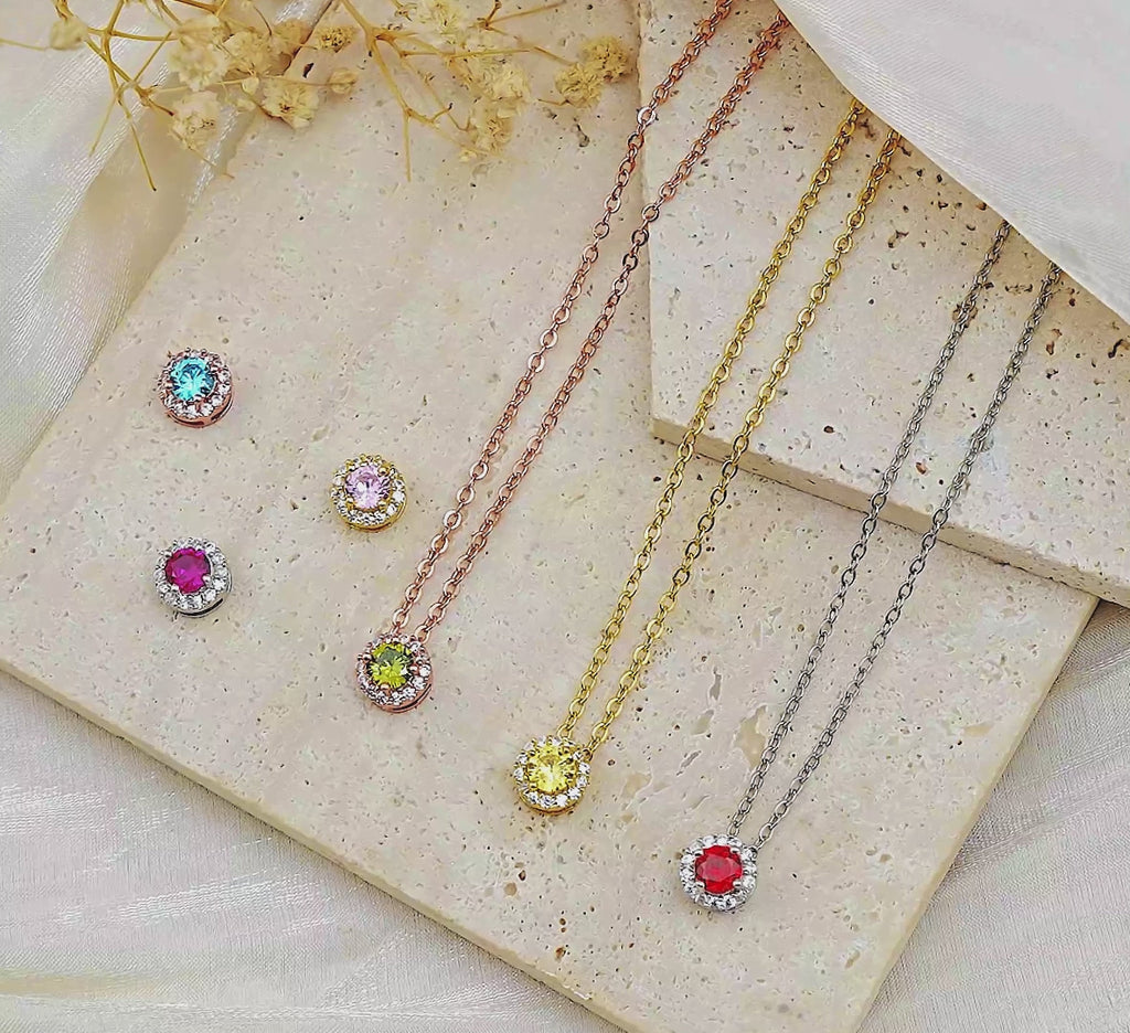 Sparkling Birthstone Necklace