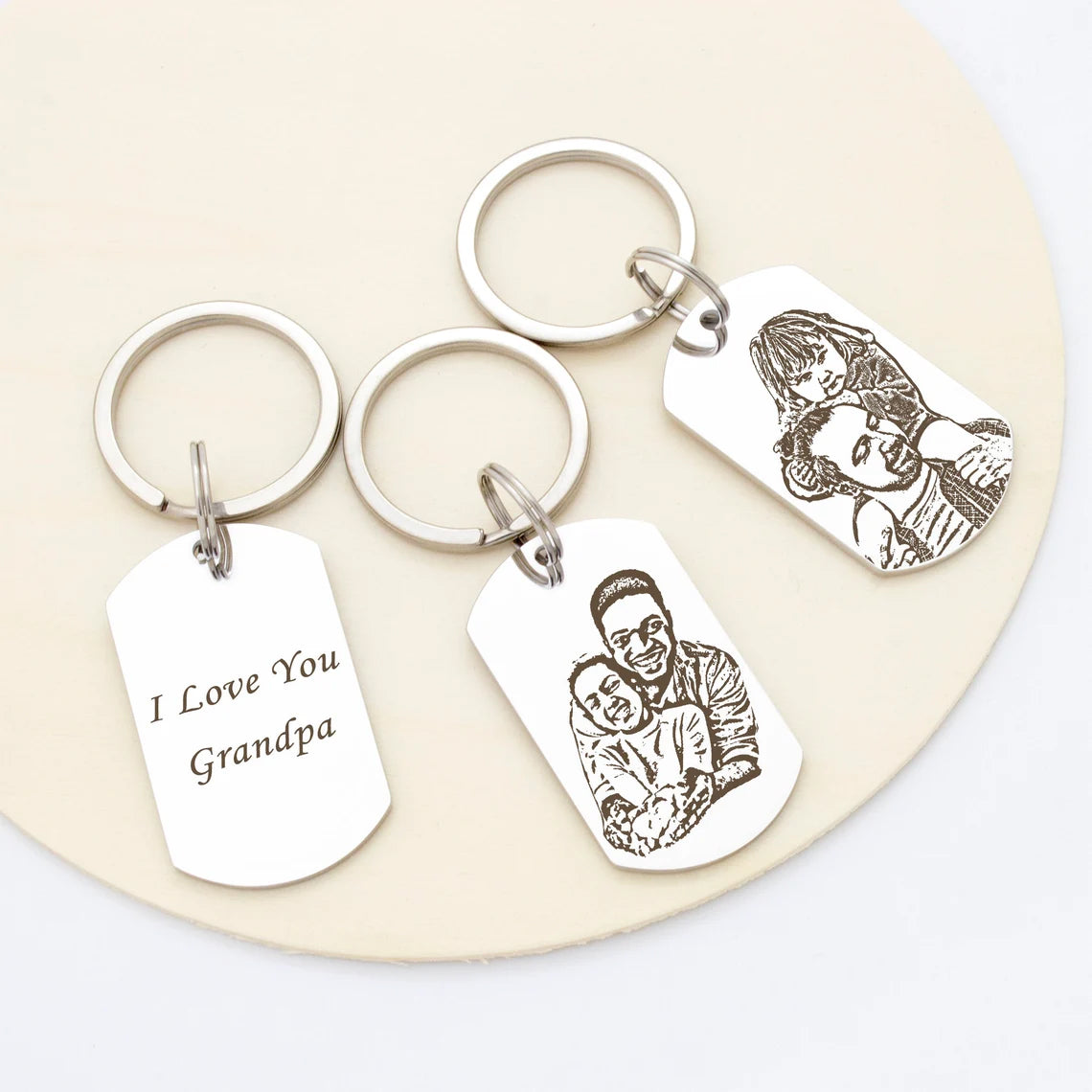 Photo Portrait Key Chain