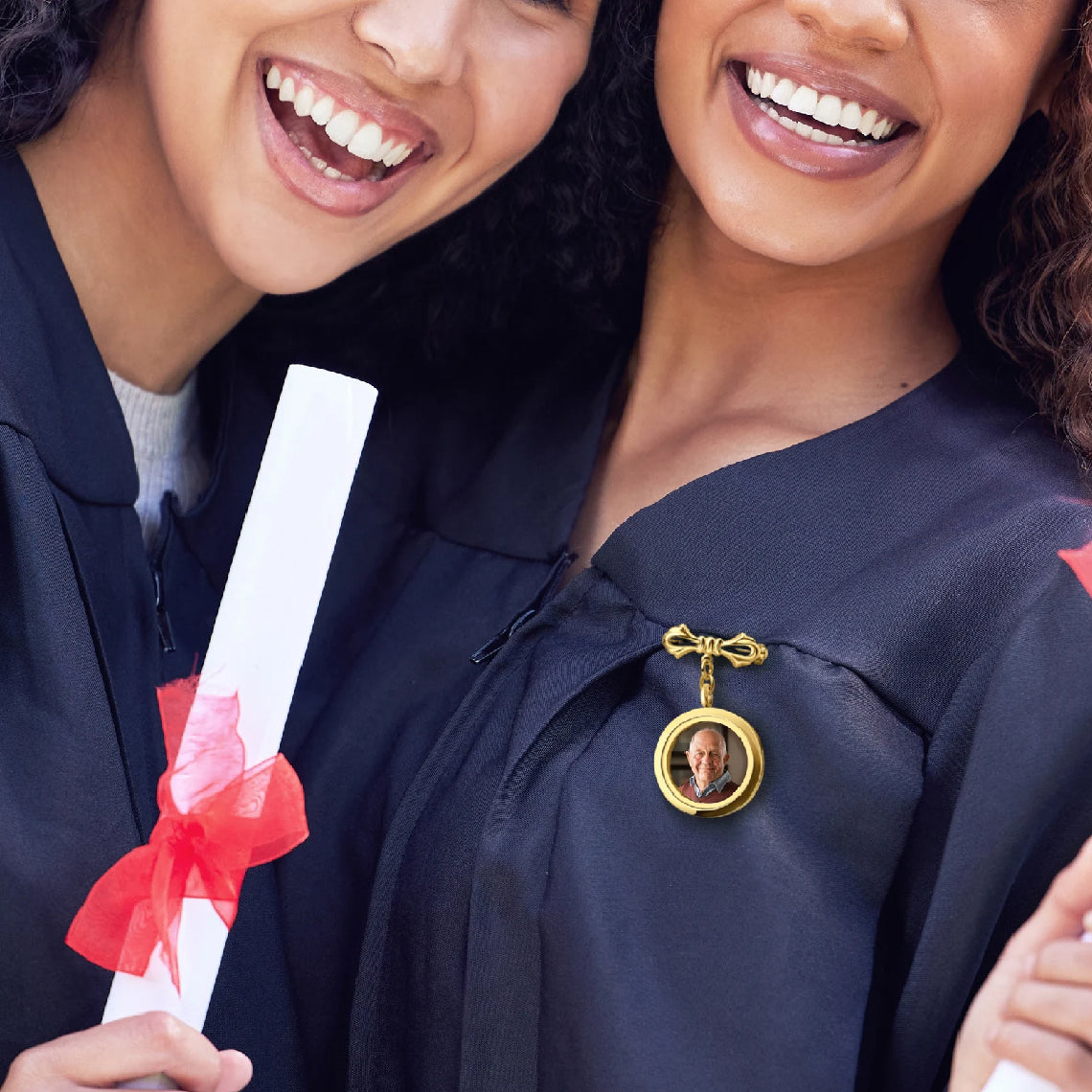 Graduation Lapel Photo Locket Pin