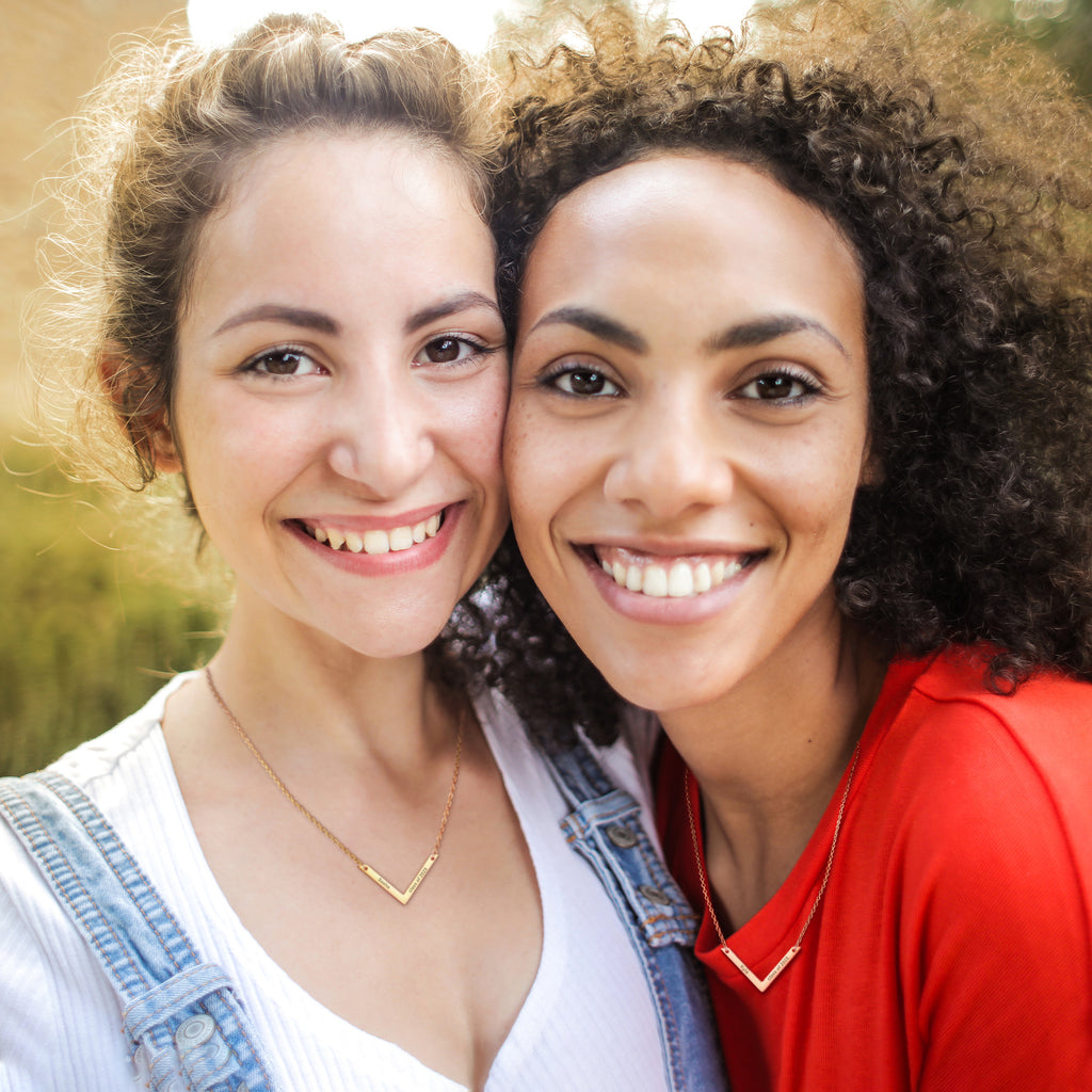 Custom Class of 2025 V Bar Necklace