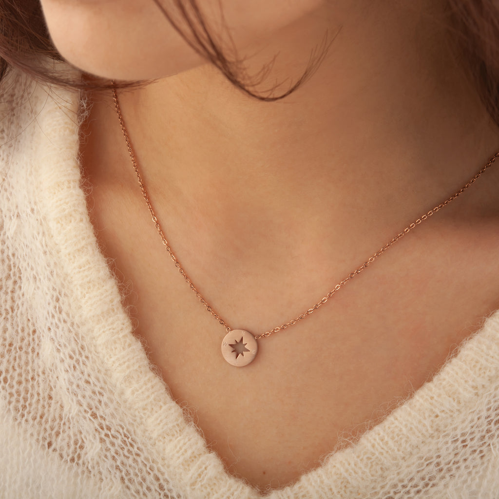 "Mentor" Card and Compass Necklace