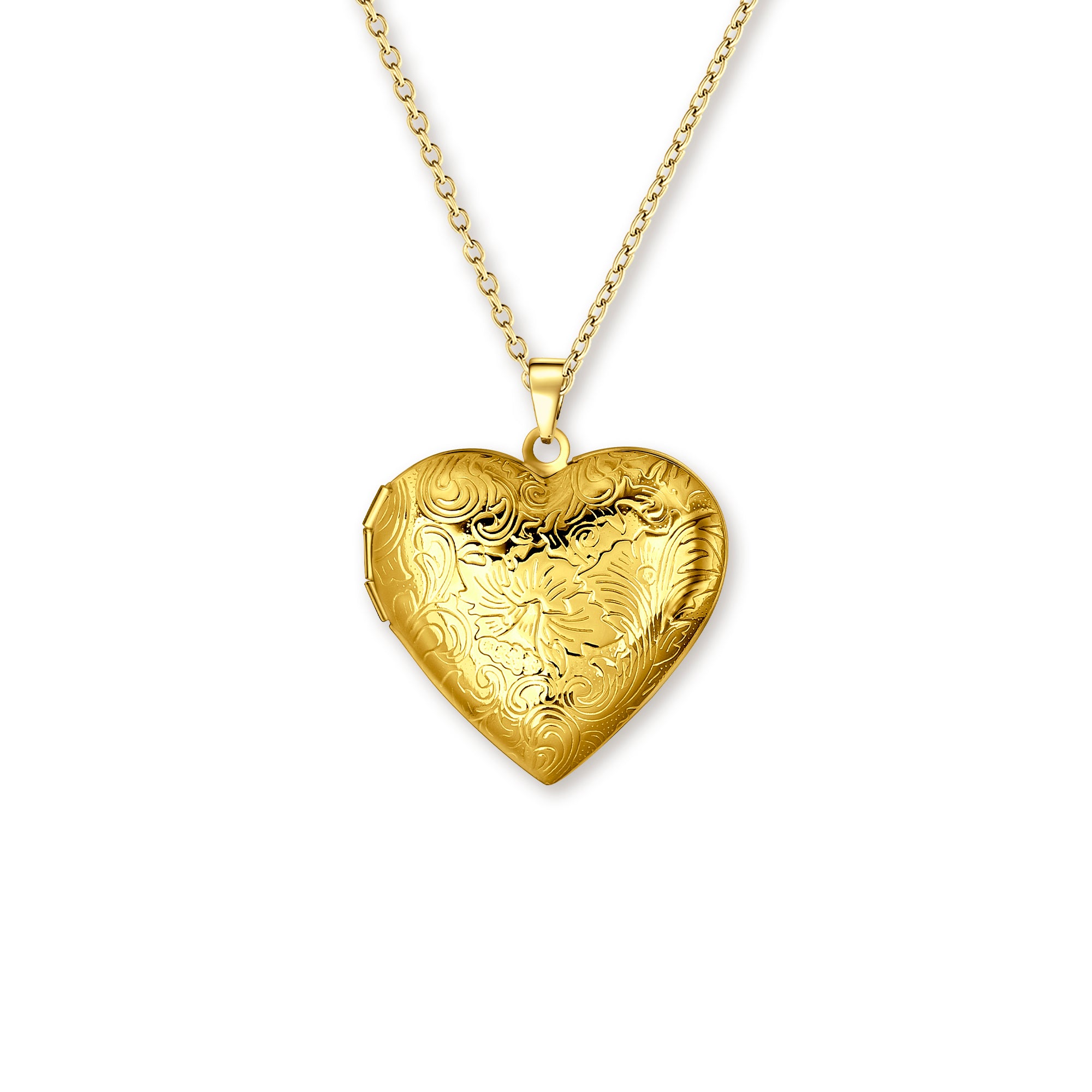 Wave Photo Heart Locket