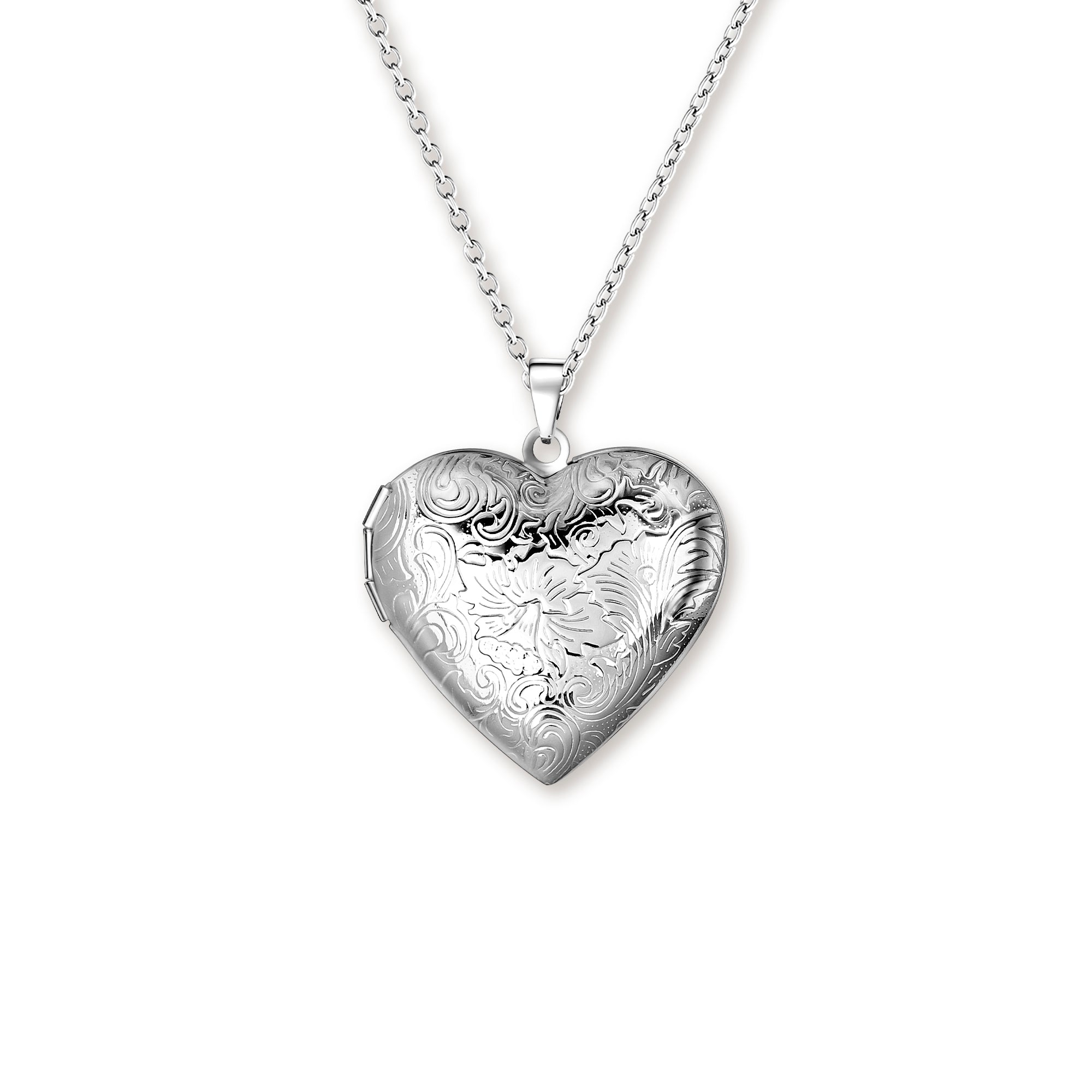 Wave Pet Photo Heart Locket