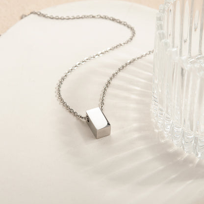 I Love Mom Cube Necklace Gift Set