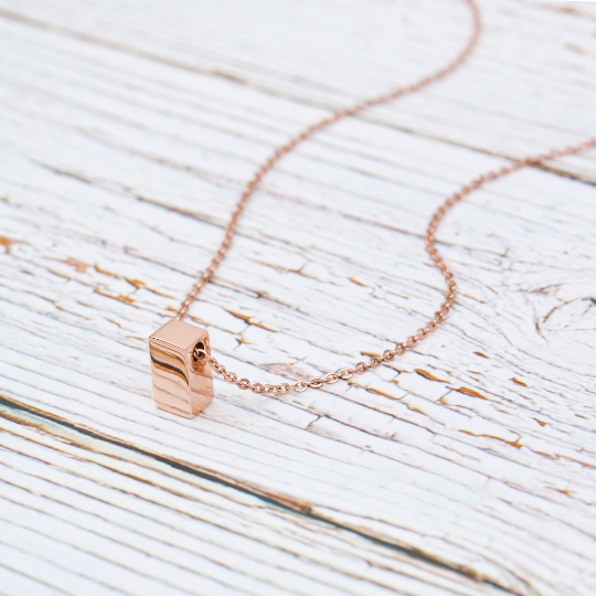 "My Dear Best Friend" Card and Cube Necklace