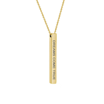 Motivational Quote Bar Necklace