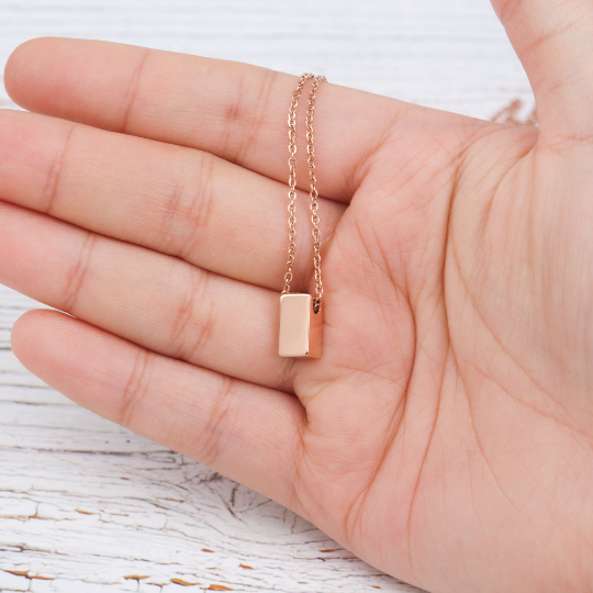 "My Dear Best Friend" Card and Cube Necklace