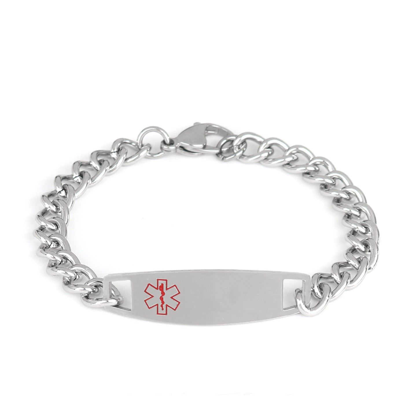 Custom Medical ID Alert Chain Bracelet