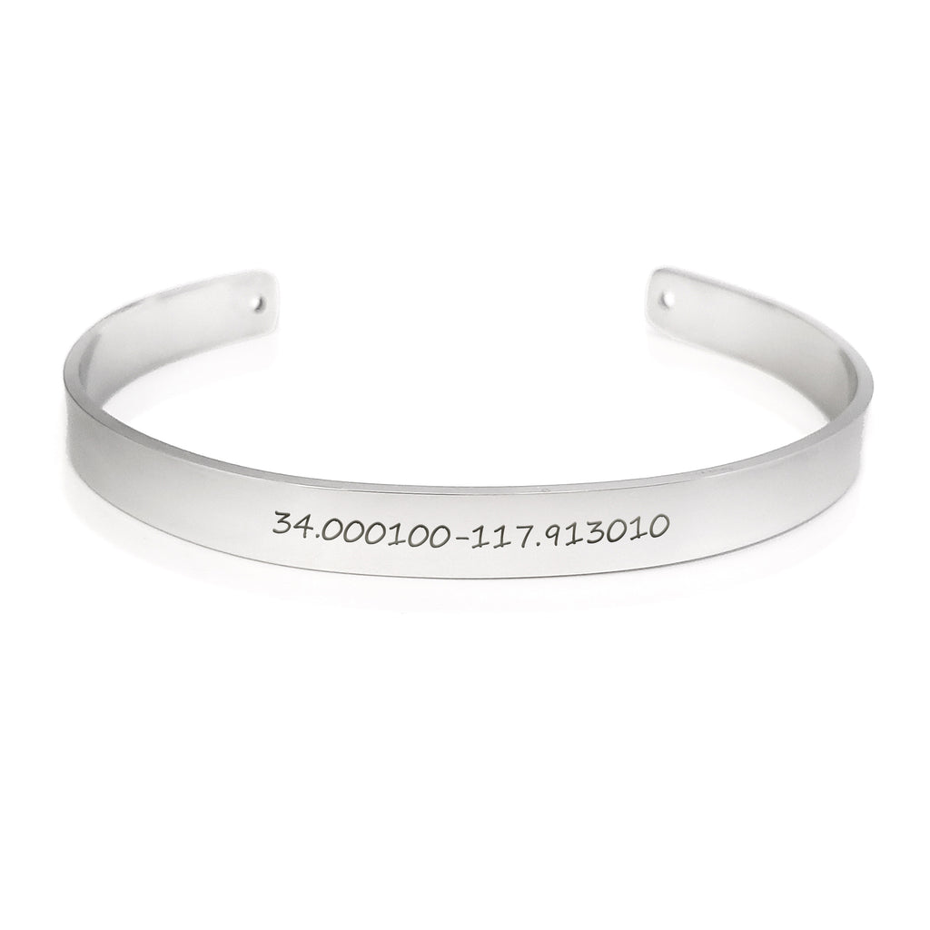 Custom Couples Cuff Bangle Bracelet