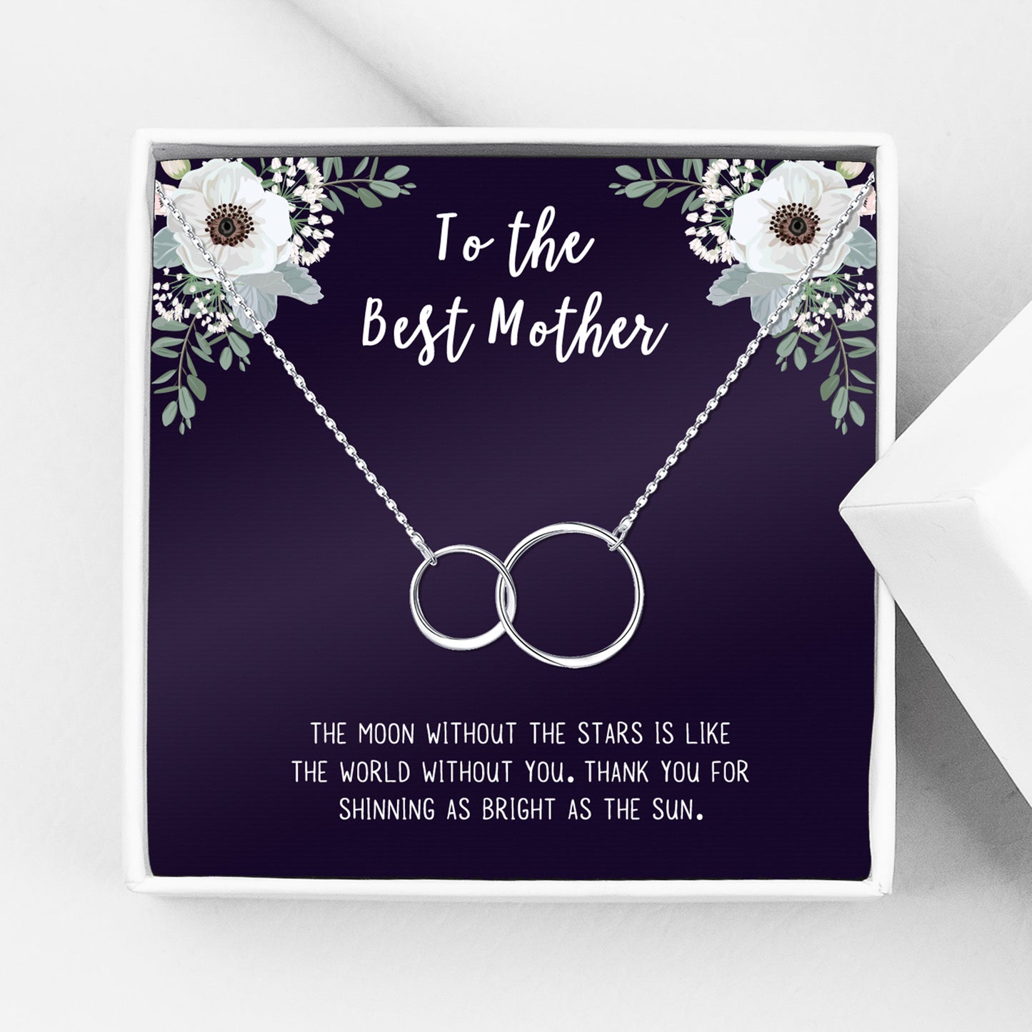 "To the Best Mother" Card and Infinity Necklace