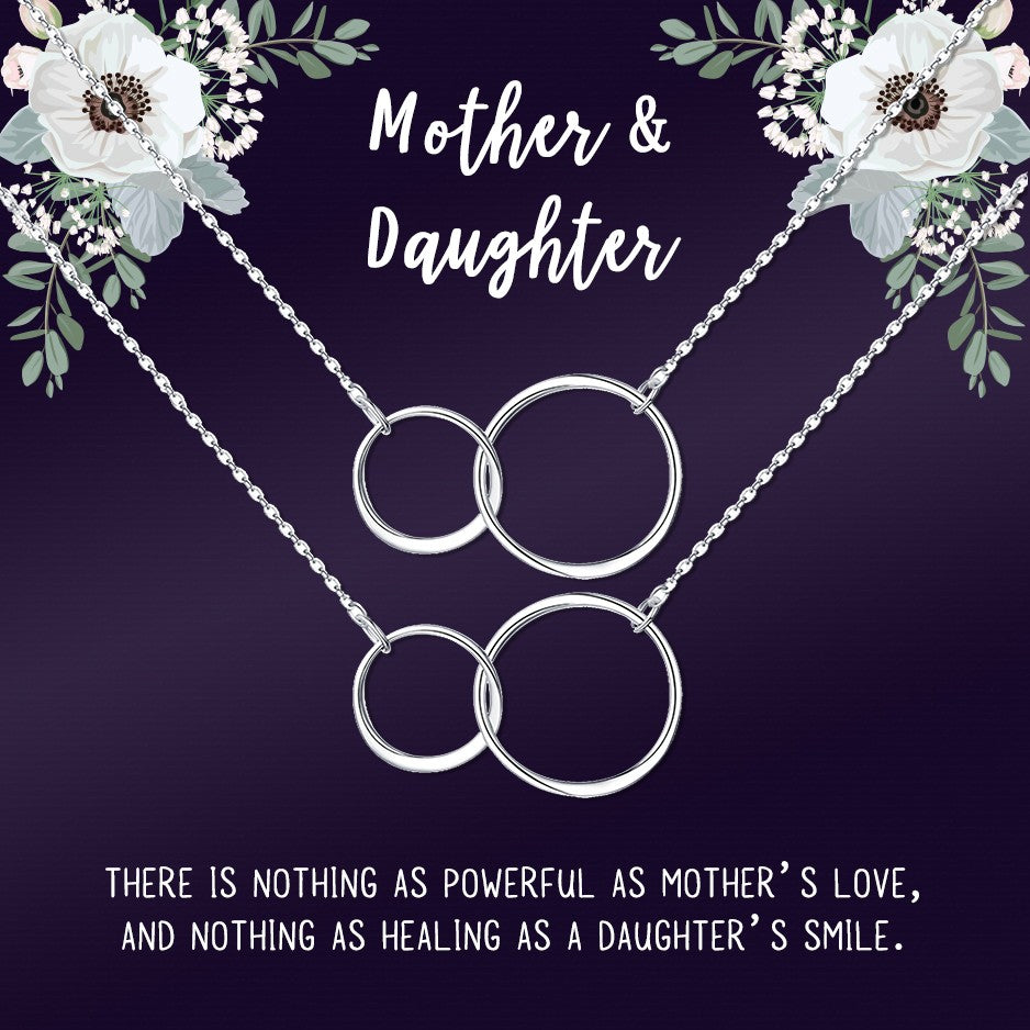 Mothers Day Gift from Daughter - Mother Daughter Necklace Gift Set for 2 - Custom Mom and Daughter Necklace Gifts for Mom for Mothers Day