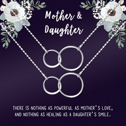 Mothers Day Gift from Daughter - Mother Daughter Necklace Gift Set for 2 - Custom Mom and Daughter Necklace Gifts for Mom for Mothers Day