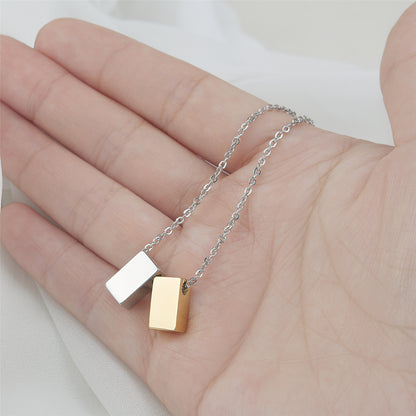 "Sister for Life" Card and Cube Necklace