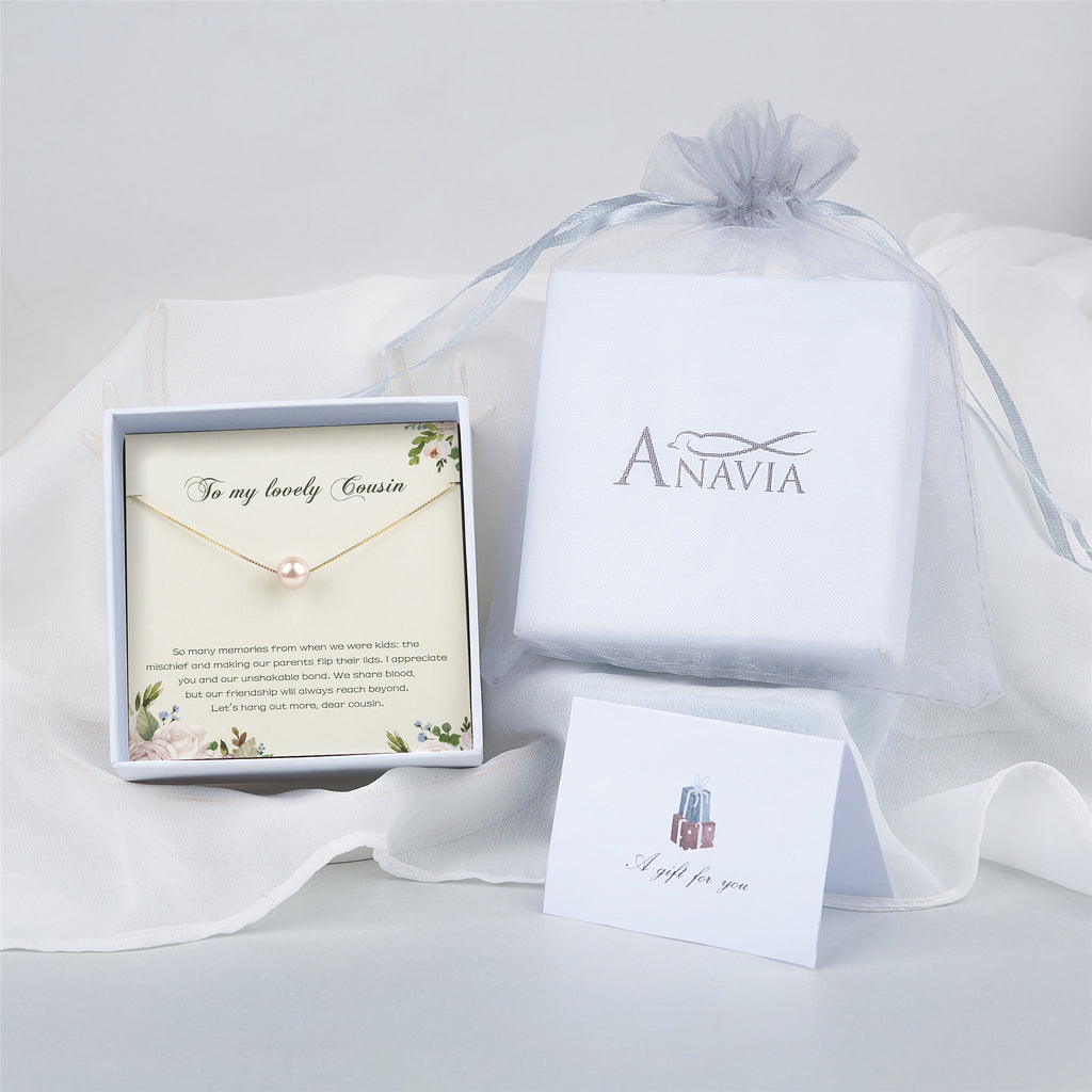 To My Lovely Cousin Card and Freshwater Pearl Necklace Gift Set