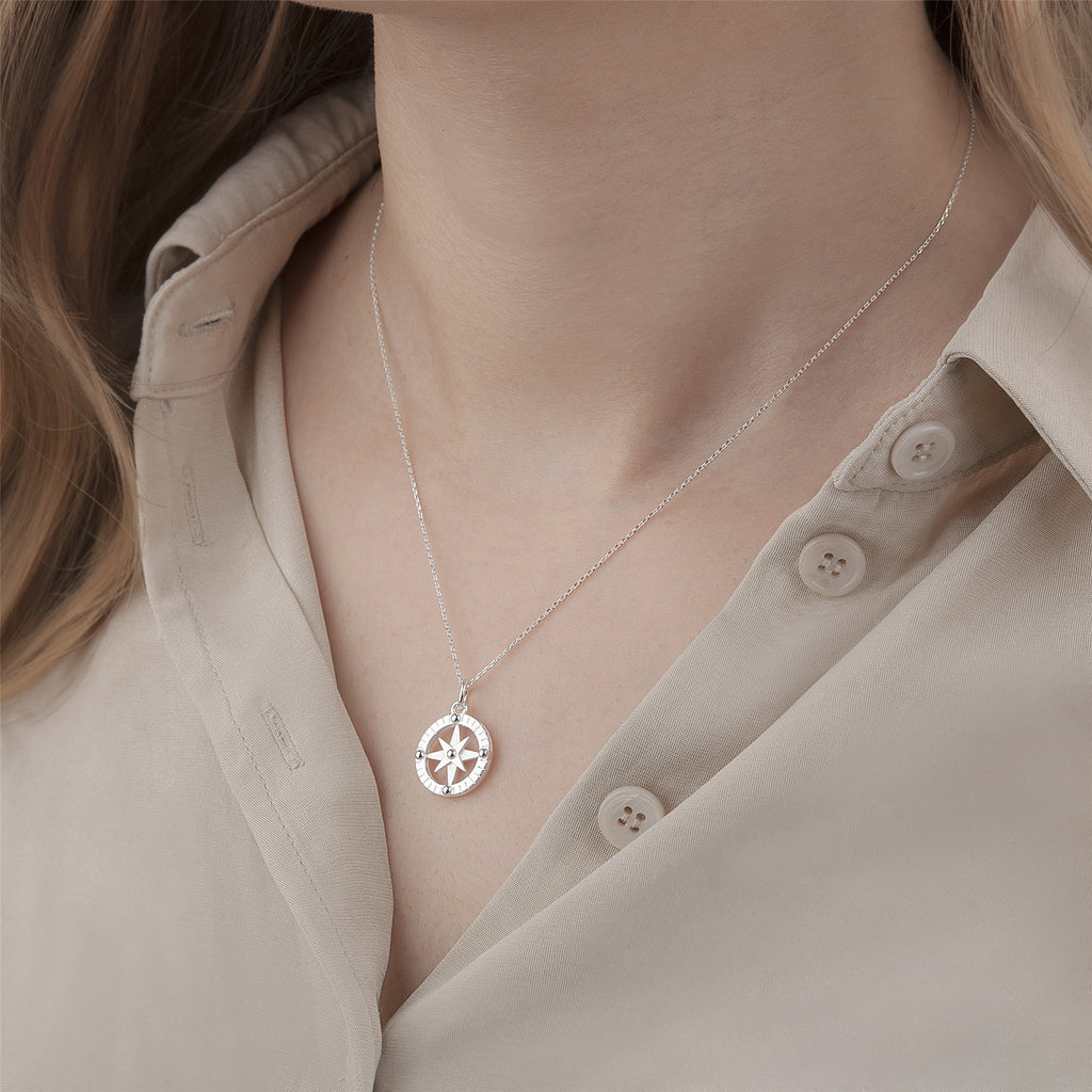 "Begin A New Journey" Card and Compass Necklace