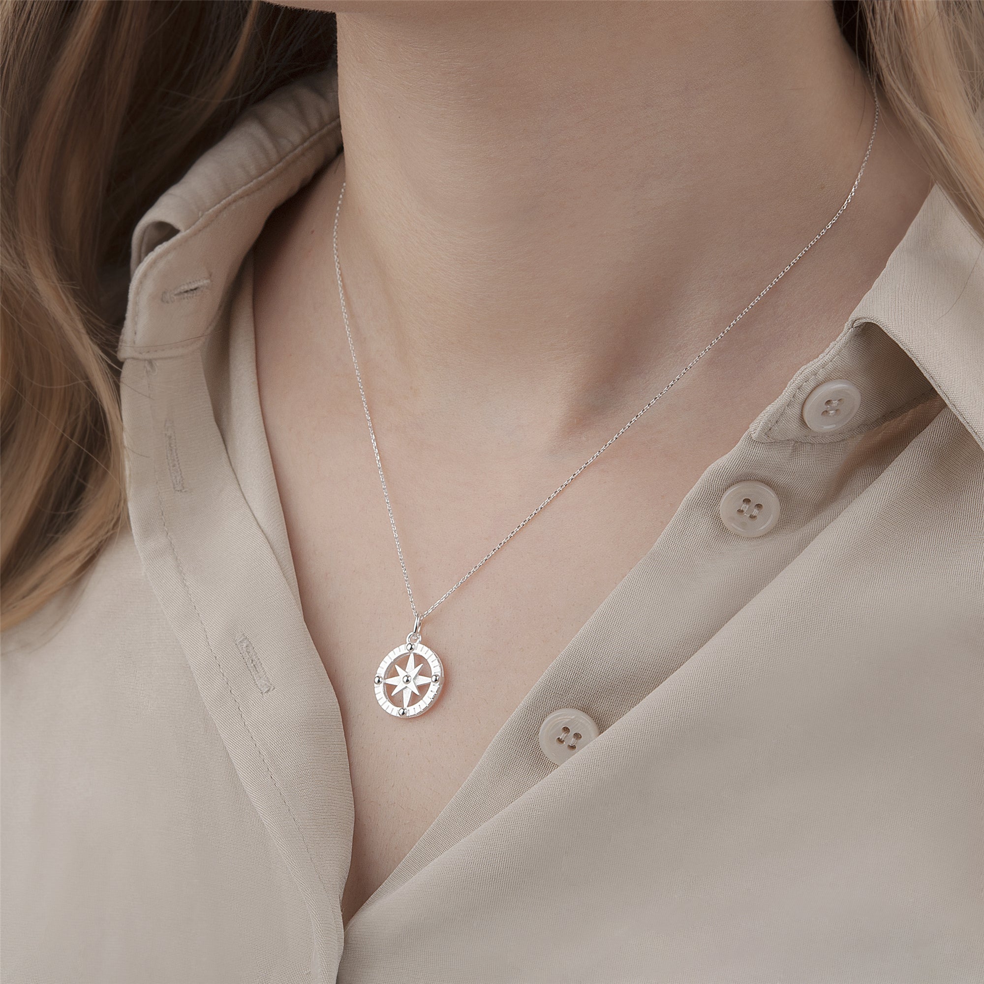 "Begin A New Journey" Card and Compass Necklace