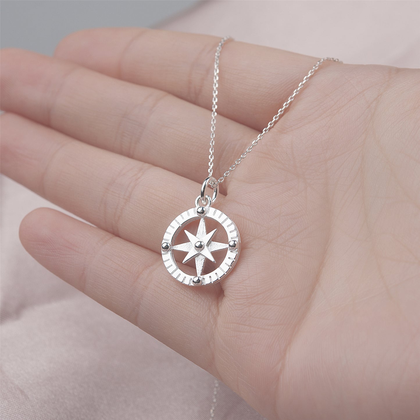 "I'd be LOST Without You!" Card and Compass Necklace