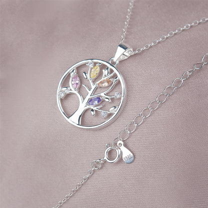 "To my Dear Mother in Law" Card and Crystal Tree of Life Necklace