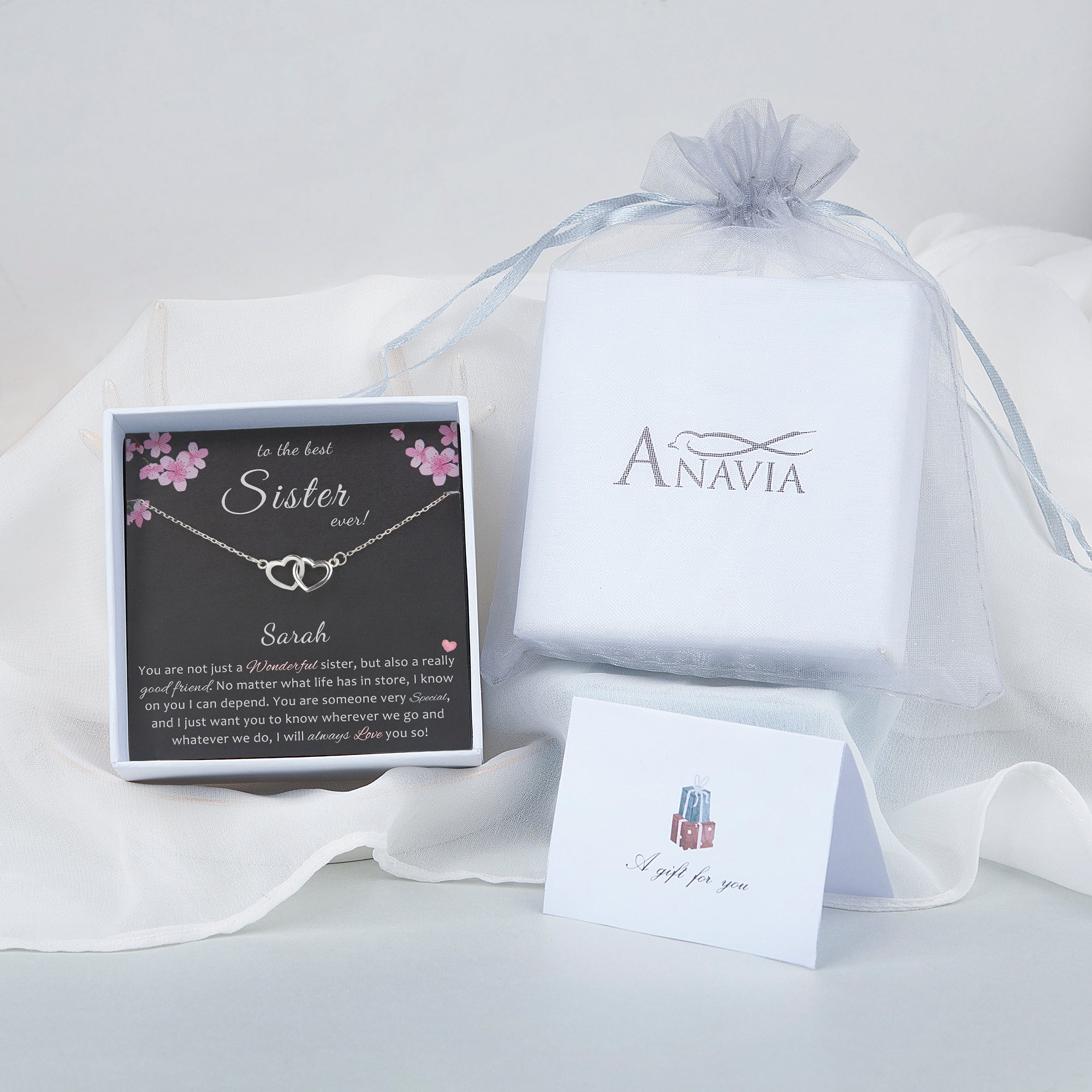 VONALA Sister ketting, 925 sterling zilveren hartkettingen sieraden verjaardagscadeaus voor vrouwen, gegraveerd Always My Sister Forever My Friend, Sterling zilver VONALA Sister ketting, 925 sterling zilveren hartkettingen sieraden verjaardagscadeaus voor vrouwen, gegraveerd Always My Sister Forever My Friend, Sterling zilver