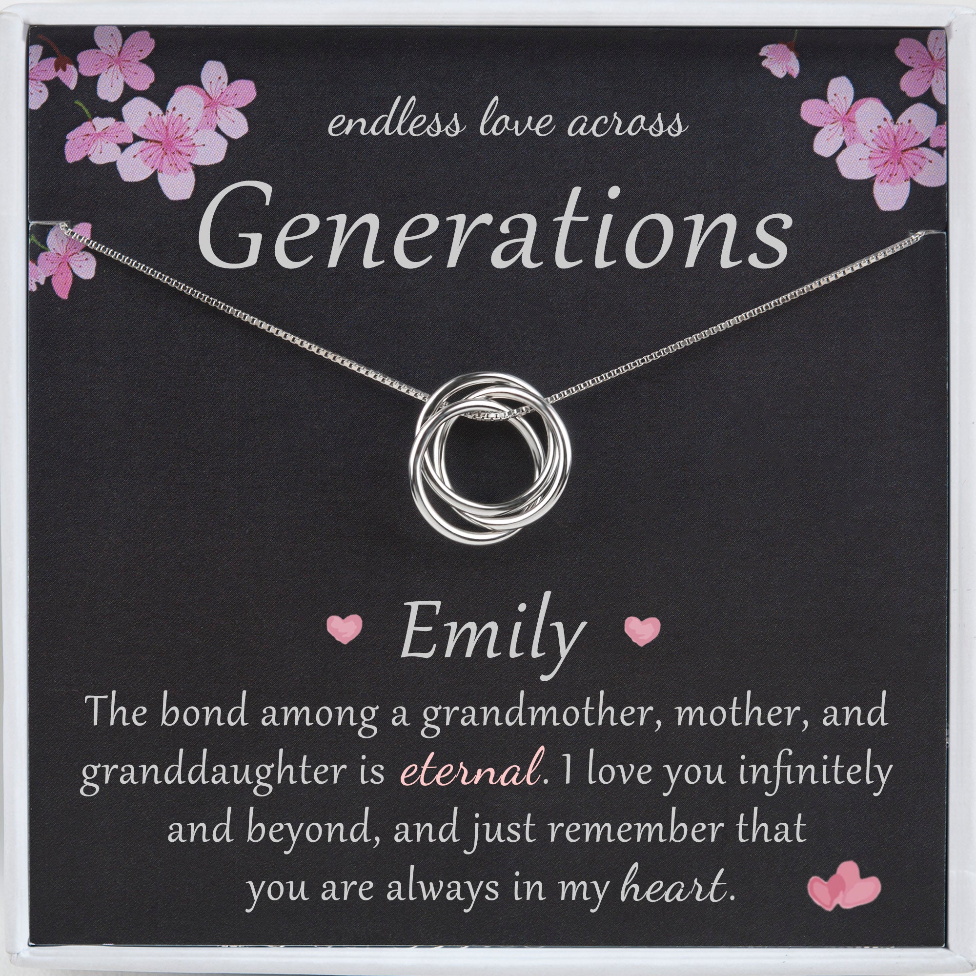Three Generations Necklace Necklace Gift Set