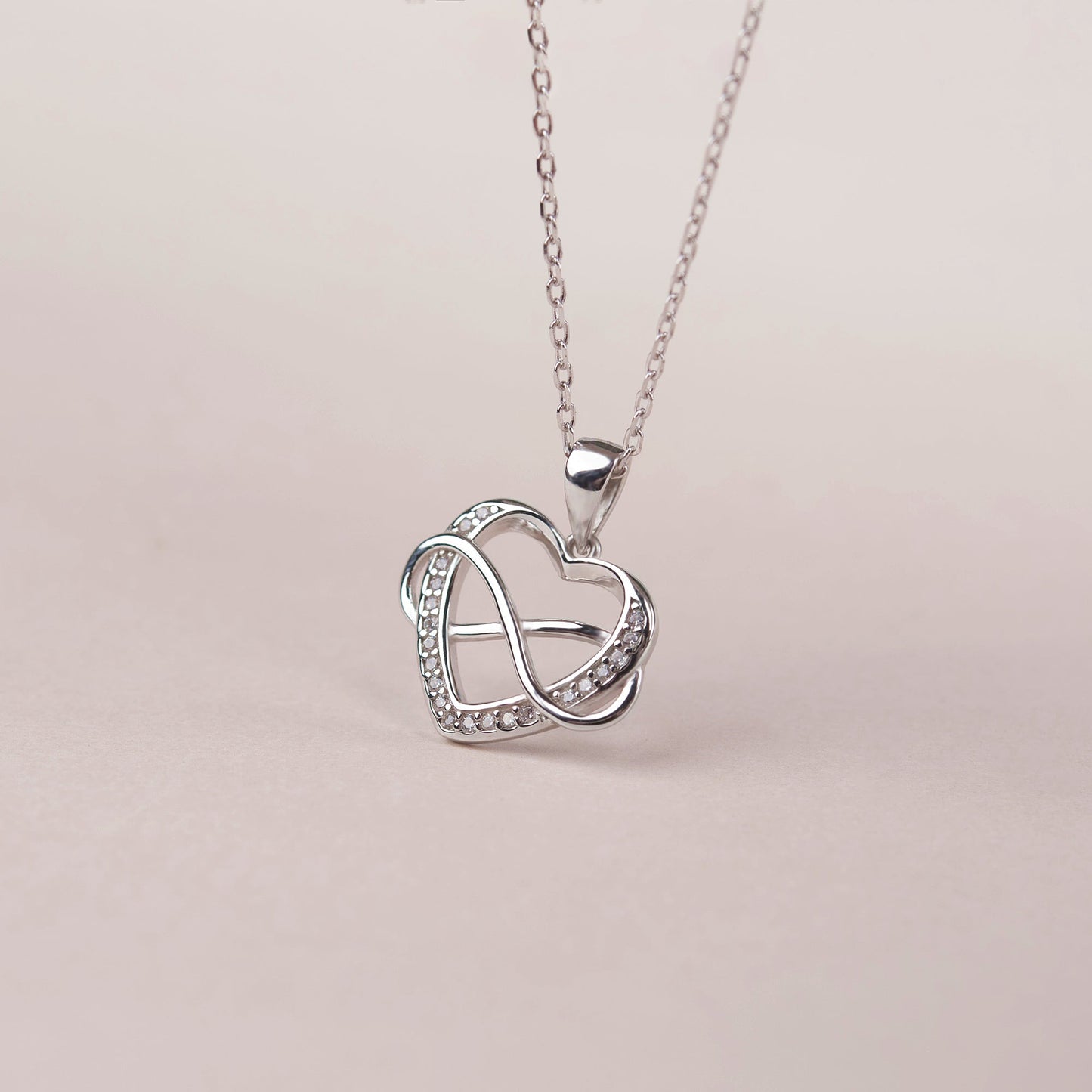 "To an Amazing New Mom" Card and 925 Sterling Silver Infinity Heart Necklace