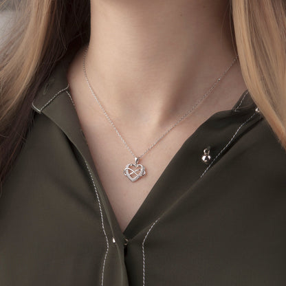 "To An Amazing New Mom" Infinity Heart Necklace