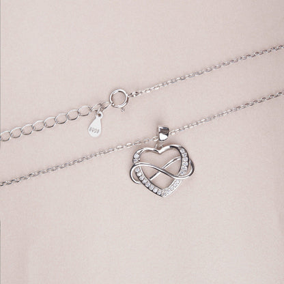 "To An Amazing New Mom" Infinity Heart Necklace