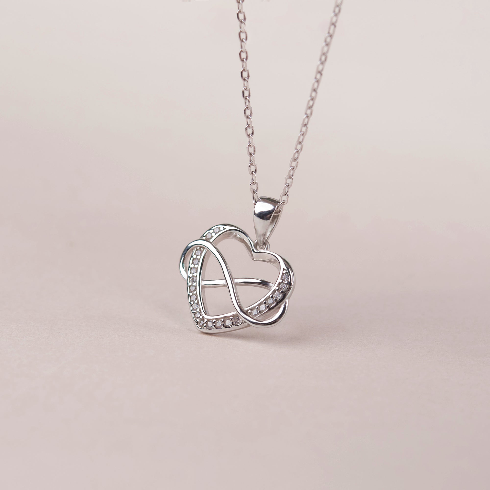 Mother in law Necklace Birthday Gift, Engraved 925 Sterling Silver Infinity with Heart Necklace Thank You Gift for Mother in Law