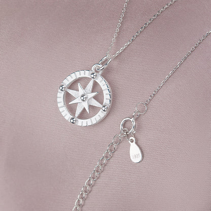 "For my Beautiful Wife" Valentine's Day Card and Compass Necklace