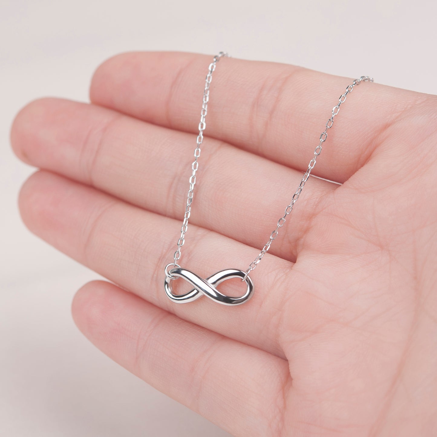 "For My Beautiful Wife" Valentine's Day Card and Infinity Necklace