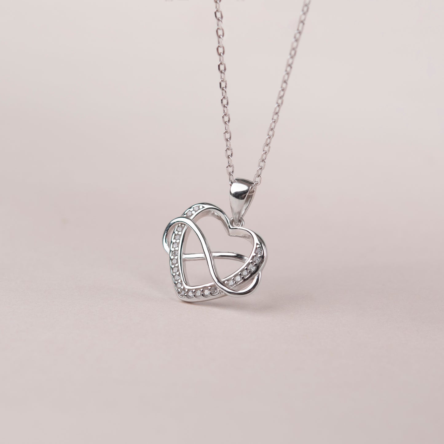 "For My Beautiful Wife" Valentine's Day Card and Infinity Heart Necklace