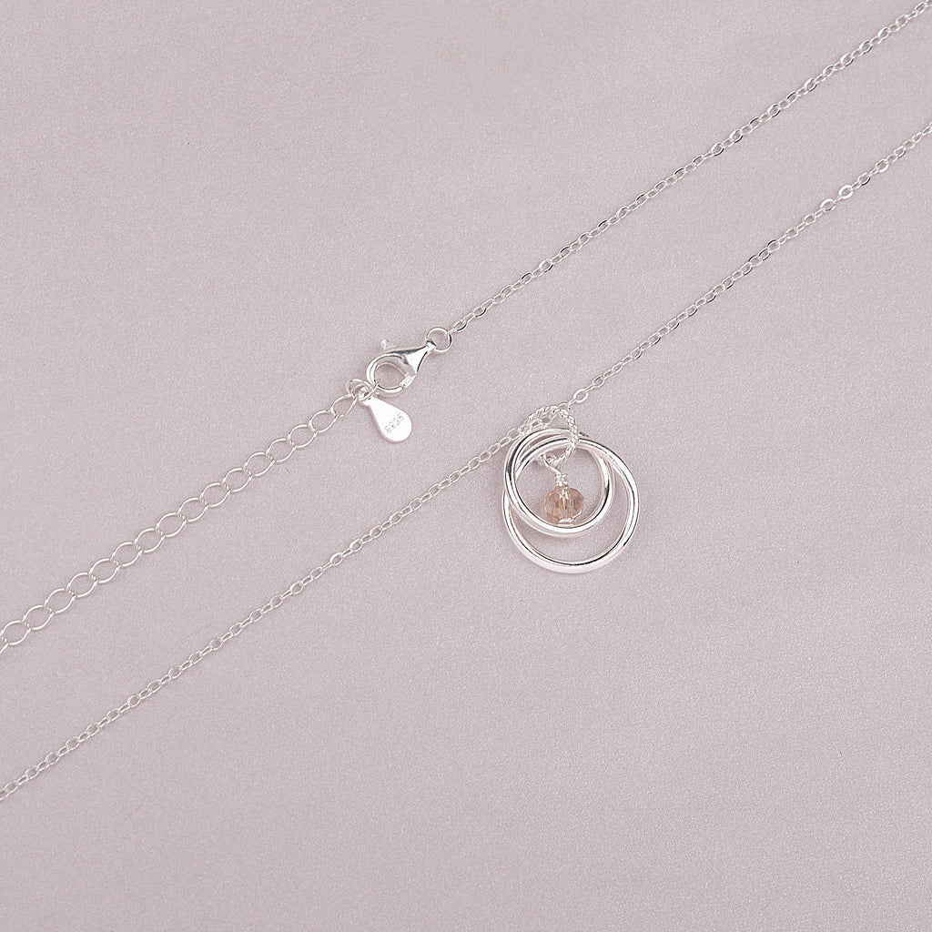 "Happy 21st Birthday" Card and Sterling Silver Bead Necklace