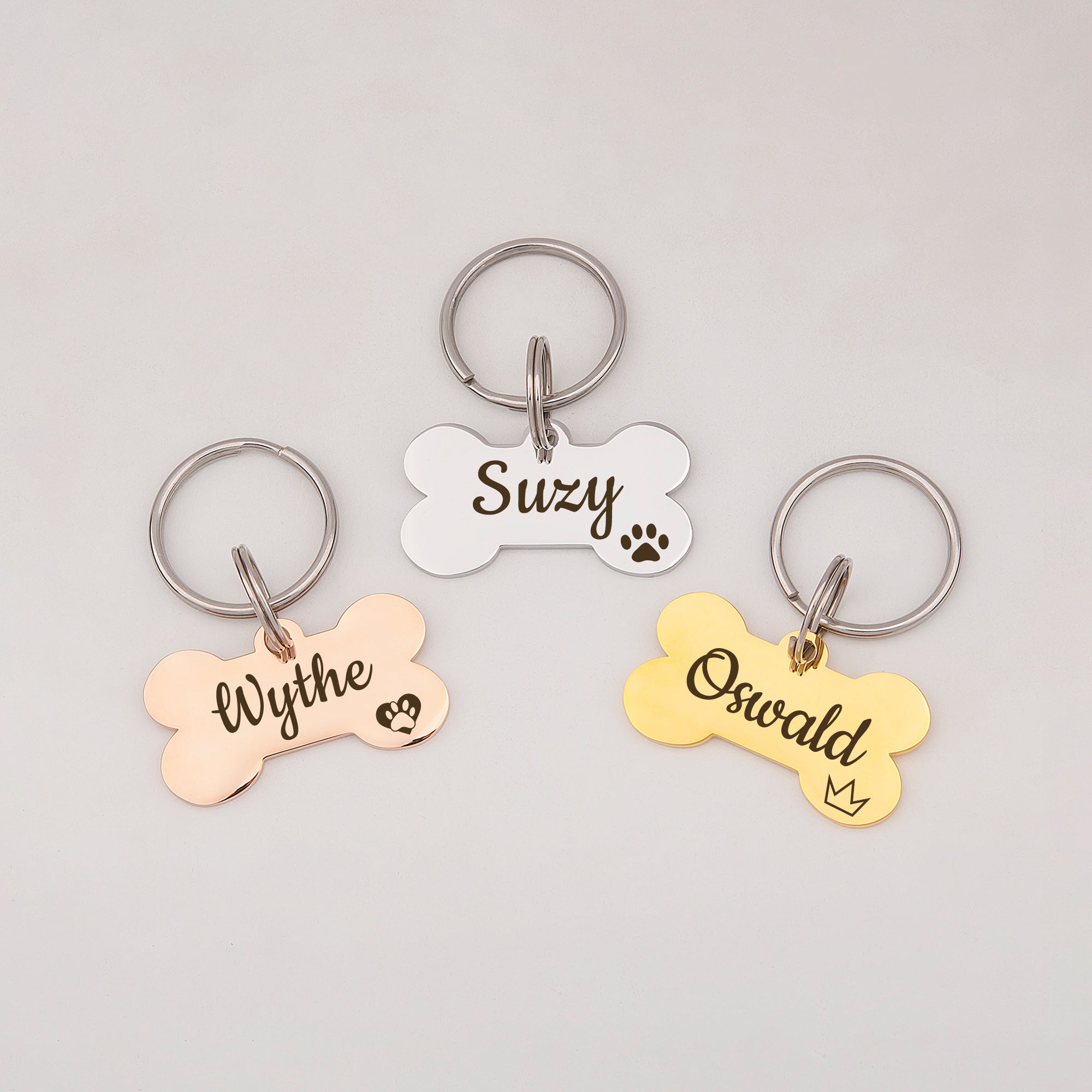 Dog Bone Pet ID Dog Tag