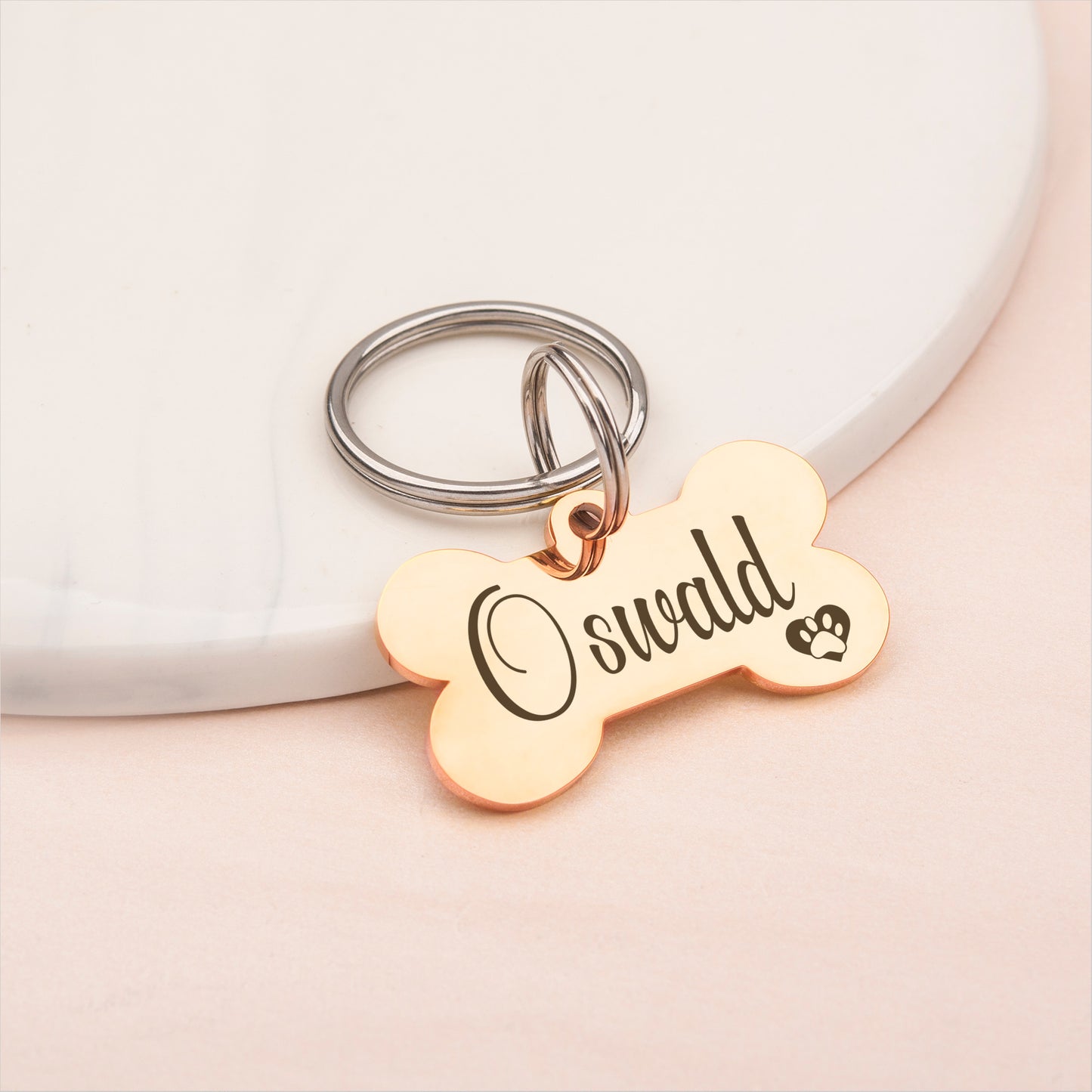 Dog Bone Pet Name and Icon Pet ID Dog Tag