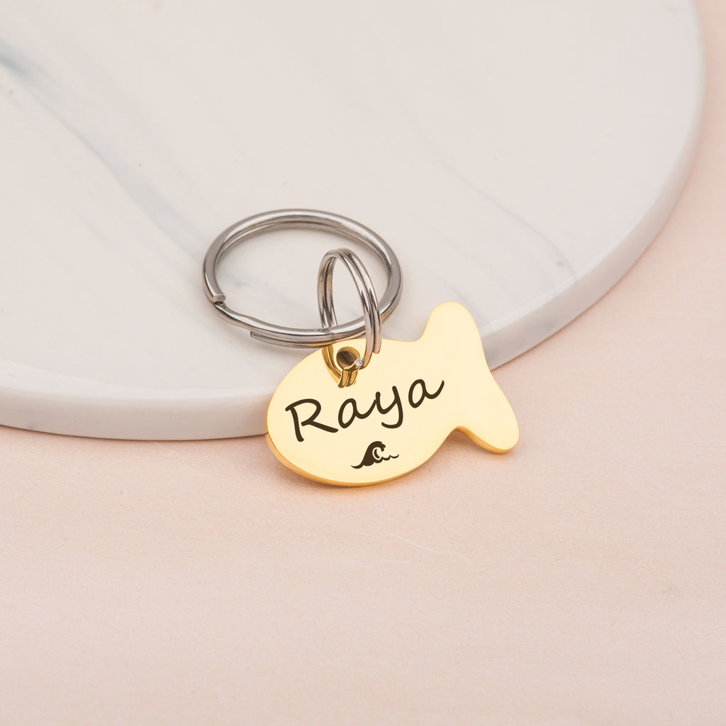 Custom Fish Shaped Pet ID Tag