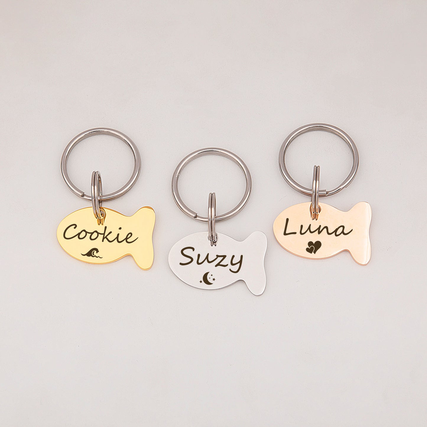 Custom Fish Shaped Pet ID Tag